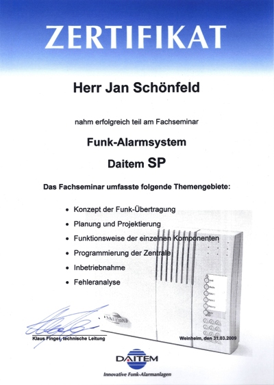Zertifikat 3